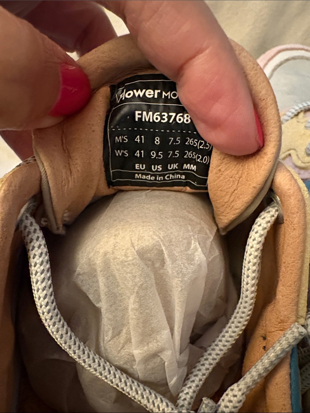 NWT Flower Mountain YAMANO 3 WOMAN Suede and technical fabric sneakers - Picture 11 of 14